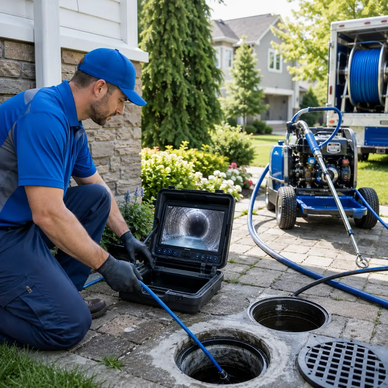 Outdoor drain cleaning professionals serving Bozman, MD
